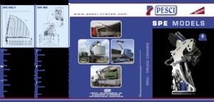 Hydraulic loading cranes Pesci SPE 560