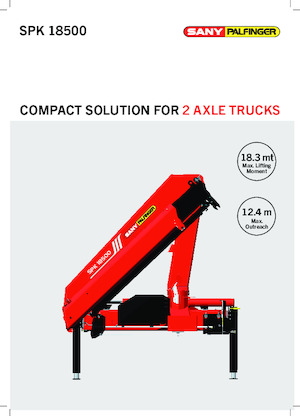 Hydraulic loading cranes Sany SPK 18500 B