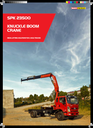 Hydraulic loading cranes Sany SPK 23500 A 