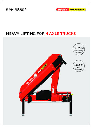Hydraulic loading cranes Sany SPK 38502 C