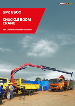 Hidrolik Vinçler Sany SPK 8500 A