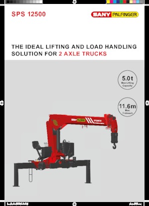 Hydraulic loading cranes Sany SPS 12500 A