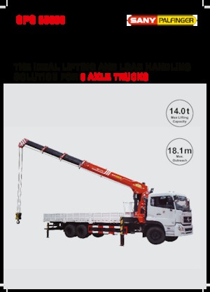 Hydraulic loading cranes Sany SPS 35000 B