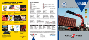 Hydraulic loading cranes Amco Veba VR85-6 S Jib 6 