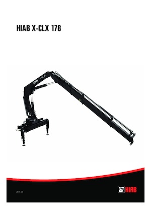 Hydraulic loading cranes Hiab X-CLX 178 B-2 