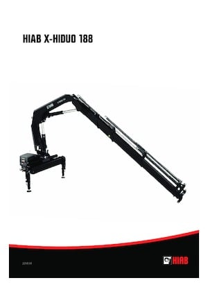 Hidrolik yük kaldırma vinçleri Hiab X-HiDuo 188 B-2