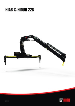 Hydraulic loading cranes Hiab X-HiDuo 228 E-6