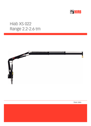 Hydraulic loading cranes Hiab XS 022 D-3 CLX
