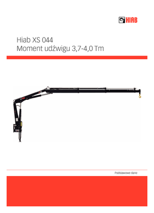 Hydraulic loading cranes Hiab XS 044 D-4 CLX