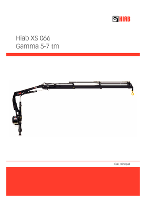 Hydraulic loading cranes Hiab XS 066 D-4 DUO