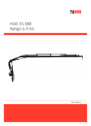 Hydraulic loading cranes Hiab XS 088 B-2 DUO