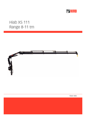 Hydraulic loading cranes Hiab XS 111 B-3 HIDUO