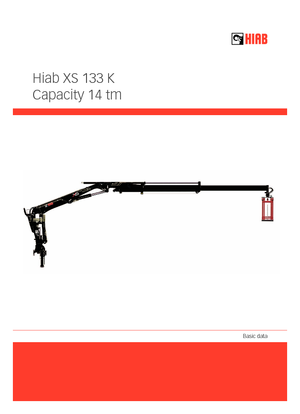 Hydraulic loading cranes Hiab XS 133 K-2 PRO