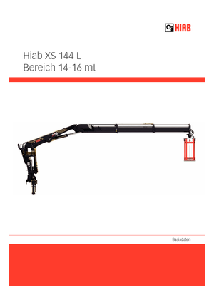 Hydraulic loading cranes Hiab XS 144 DLS-3 PRO