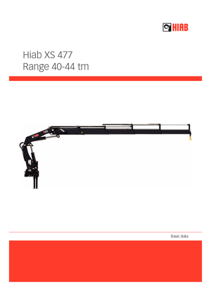 Hydraulic loading cranes Hiab XS 477 E-8 HIPRO CD