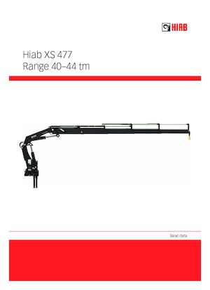 Hydraulic loading cranes Hiab XS 477 E-8 HIDUO