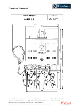 Vibro Hammers Müller MS 200 H HF