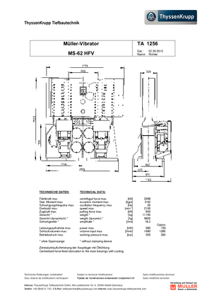 Titreşimli Çekiçler Müller MS 62 HFV