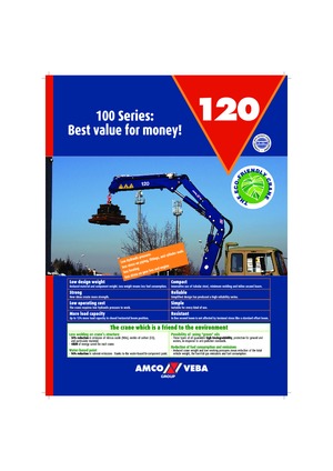 Hydraulic loading cranes Amco Veba 120-1 S