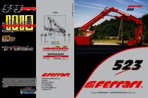Hydraulic loading cranes Ferrari® 523 A 1