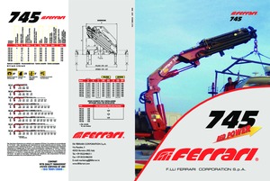 Hydraulic loading cranes Ferrari® 745 A1 