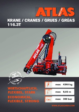 Hydraulic loading cranes Atlas AK 116.3 T