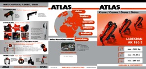 Hydraulic loading cranes Atlas AK 186.3 A3 