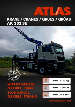 Hydraulic loading cranes Atlas AK 332.3 E A5 Z4