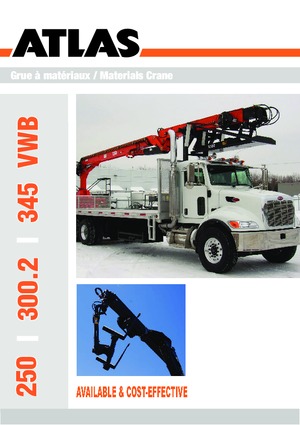 Hydraulic loading cranes Atlas AK 345 VWB
