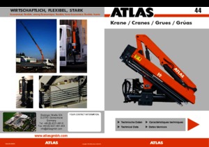 Hydraulic loading cranes Atlas AK 44.2