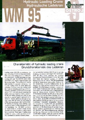 Hidrolik Vinçler Ostroj WM 95 NT