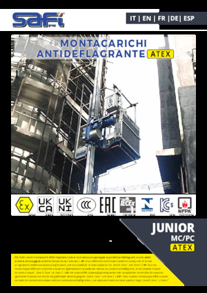 Industrial hoists Safi JUNIOR MP/PC ATEX