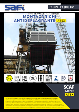 Industrial hoists Safi SCAF MC/PC ATEX