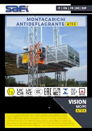 Endüstriyel asansörler Safi VISION MC/PC 5000 ATEX