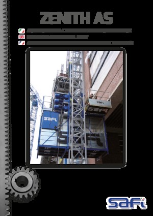 Endüstriyel asansörler Safi ZENITH AS 2000