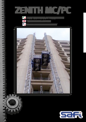 Endüstriyel asansörler Safi ZENITH MC/PC