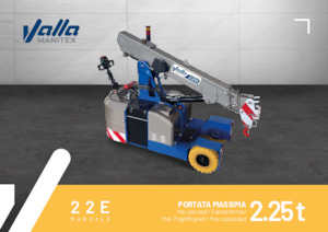 Endüstriyel mobil vinçler Valla 22 E