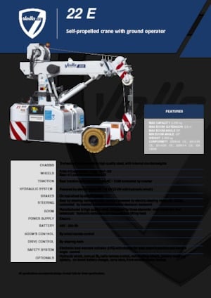 Industrial mobile cranes Valla 22 E 