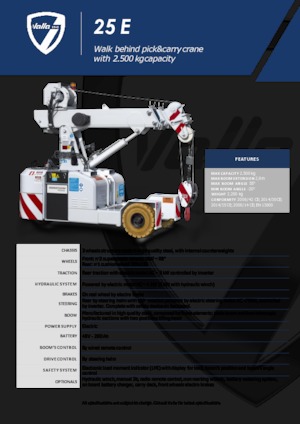 Industrial mobile cranes Valla 25 E 