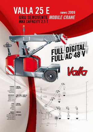Industrial mobile cranes Valla 25 E 