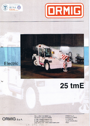 Endüstriyel mobil vinçler ORMIG 25 tmE