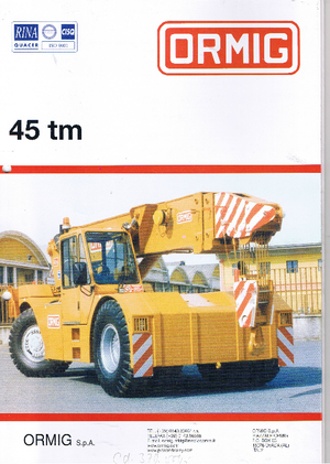 Industrial mobile cranes ORMIG 45 tm