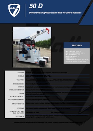 Industrial mobile cranes Valla 50 D 