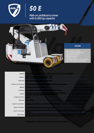 Industrial mobile cranes Valla 50 E