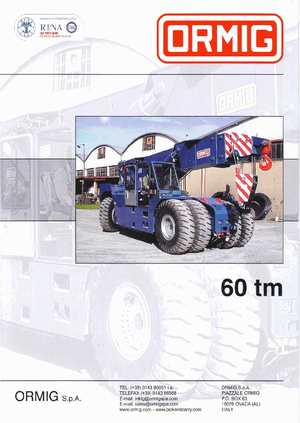 Industrial mobile cranes ORMIG 60 tm