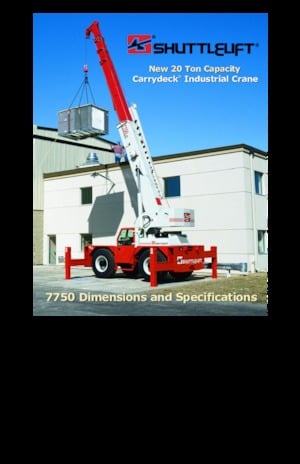 Industrial mobile cranes Shuttlelift 7750 RT