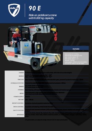 Industrial mobile cranes Valla 90 E