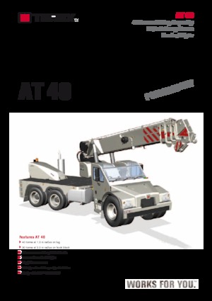 Industrial mobile cranes Franna AT 40