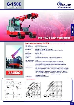 Industrial mobile cranes Galizia G 150