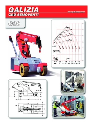 Endüstriyel mobil vinçler Galizia G 20 E